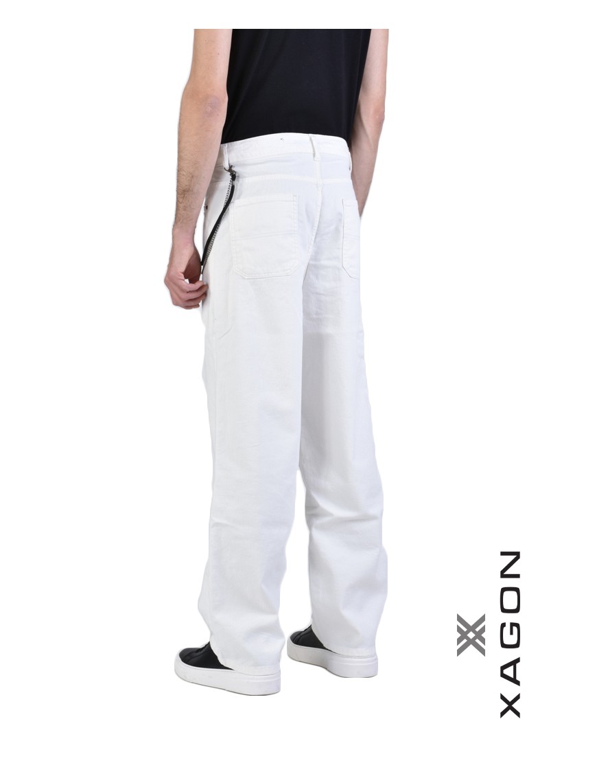 La haine inside us JEANS UMR169 Bianco Convenienza
