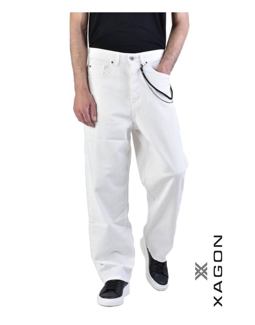La haine inside us JEANS UMR169 Bianco Convenienza