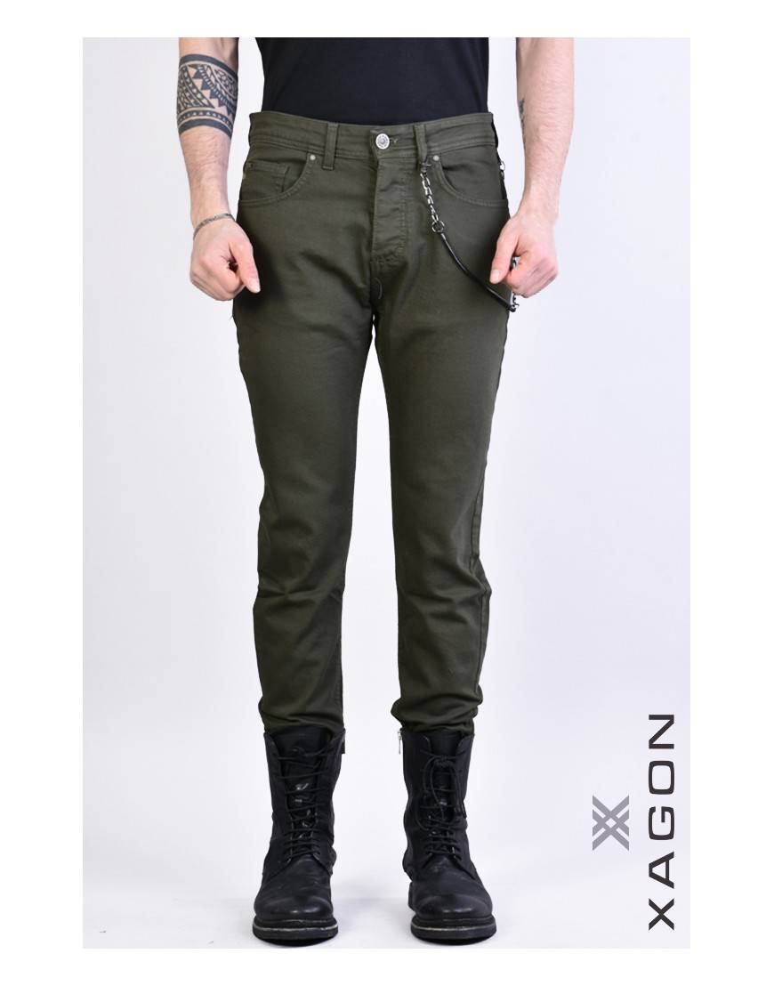 La haine inside us JEANS UOXFO2 Verde Sconto