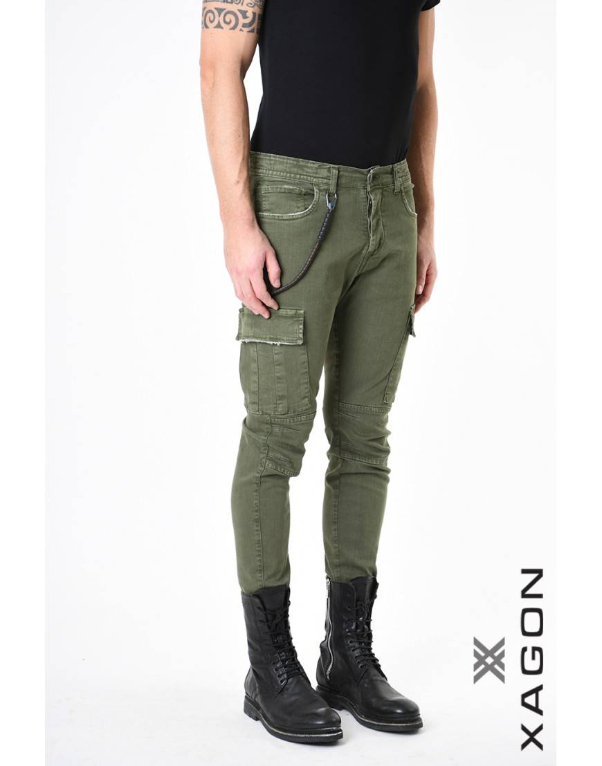 La haine inside us PANTALONE 2CR2012 Verde Negozi Online