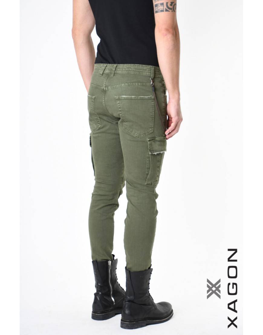 La haine inside us PANTALONE 2CR2012 Verde Negozi Online