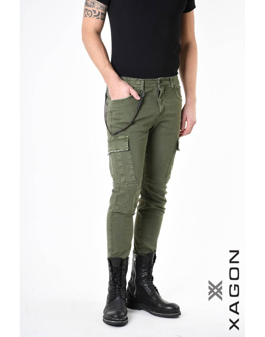 La haine inside us PANTALONE 2CR2012 Verde Negozi Online