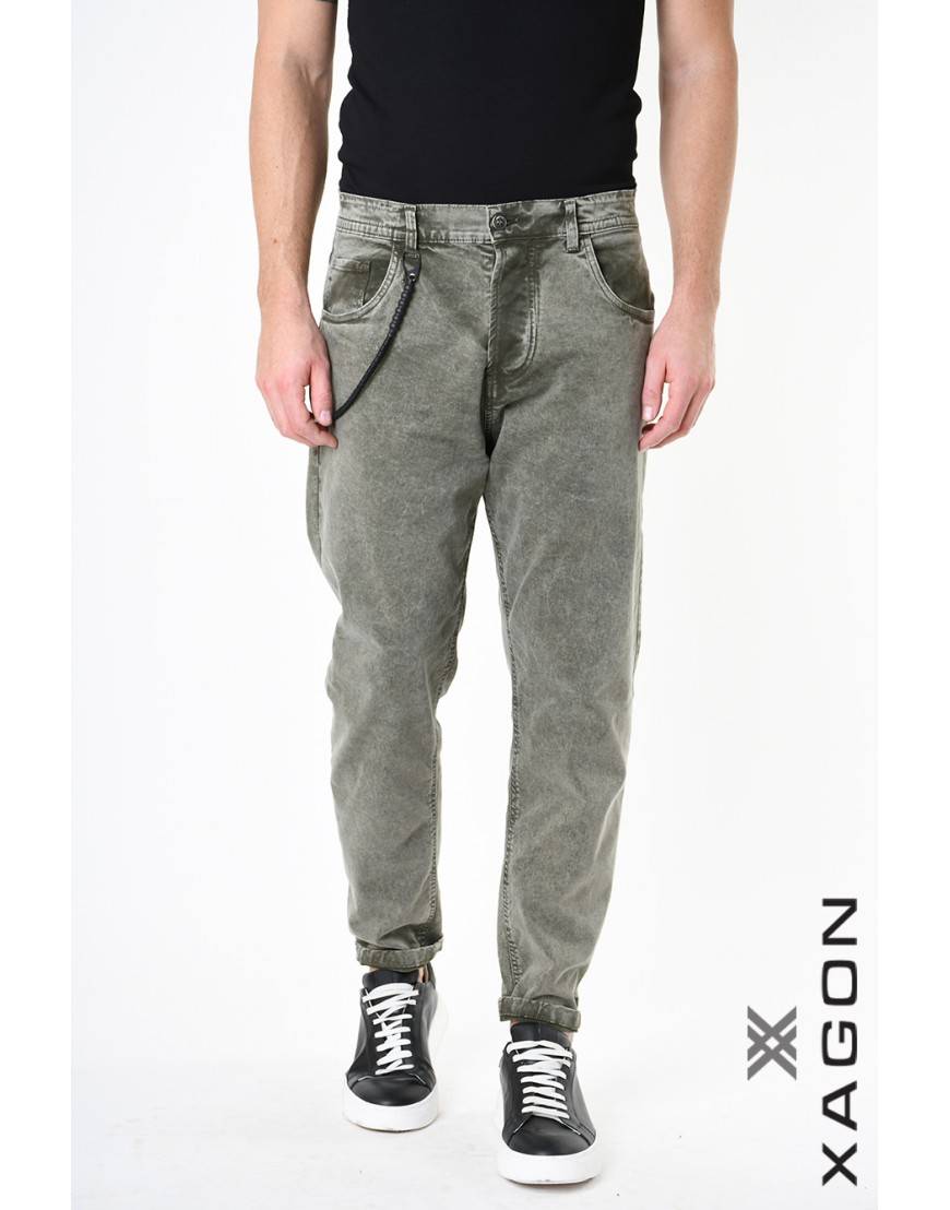 La haine inside us PANTALONE 2CR2013 Verde Promozione Limitata