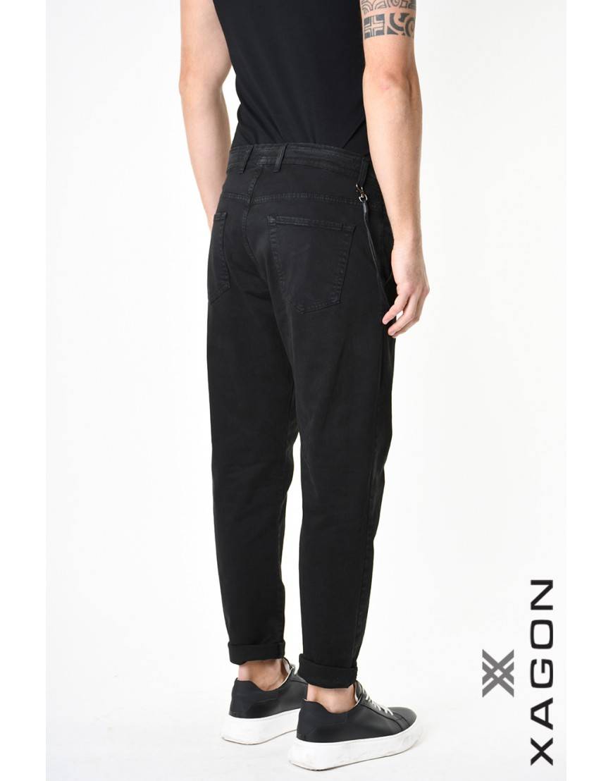 La haine inside us PANTALONE 2CR2014 Nero Prezzo Ridotto