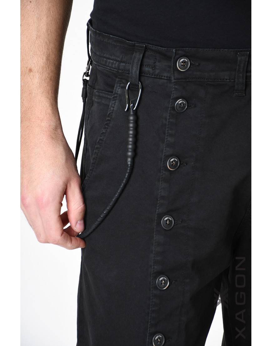 La haine inside us PANTALONE 2CR2014 Nero Prezzo Ridotto