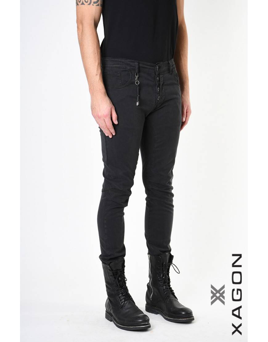 La haine inside us PANTALONE 2CR9004 Nero Convenienza