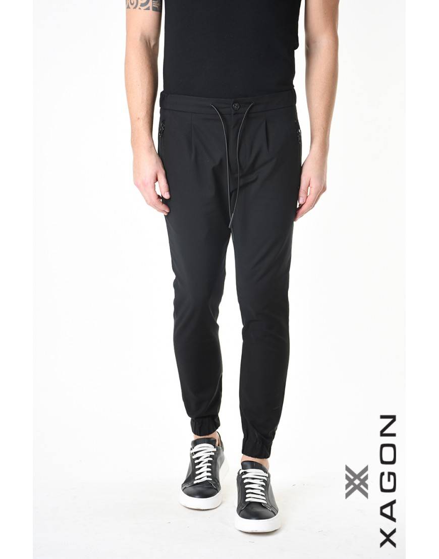 La haine inside us PANTALONE PINVEL Nero Offerta