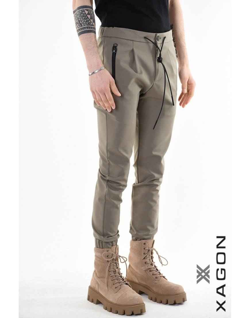 La haine inside us PANTALONE PINVEL Verde/Fango Economico