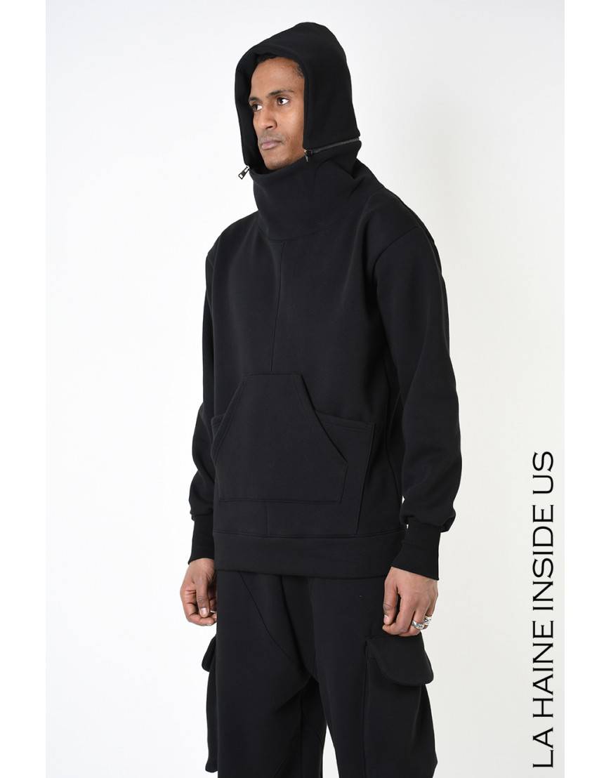La haine inside us 3M LM201 FELPA UNISEX U Nero Moda