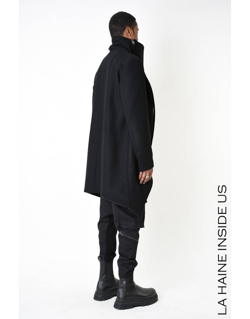 La haine inside us 3P LM239 CAPPOTTO Nero Sottocosto