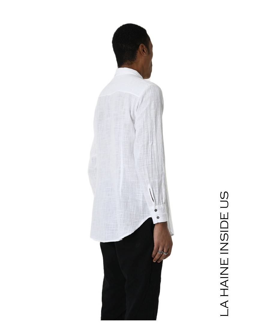 La haine inside us 3V LM116 CAMICIA Bianco Sconto