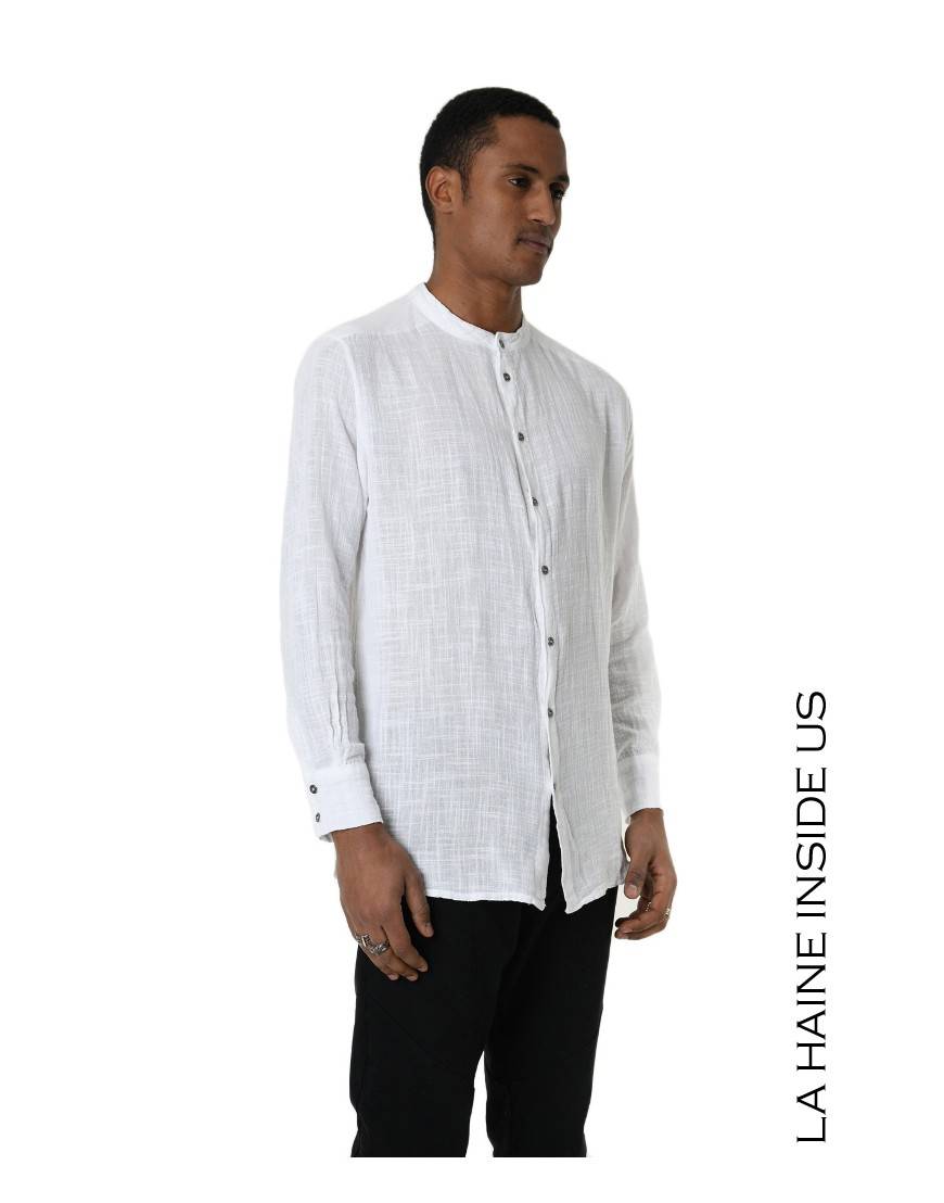 La haine inside us 3V LM118 CAMICIA Bianco Economico