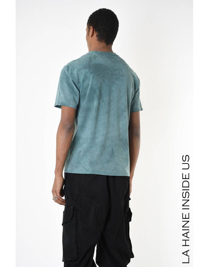 La haine inside us 3V LM234 T-SHIRT Verde Saldi