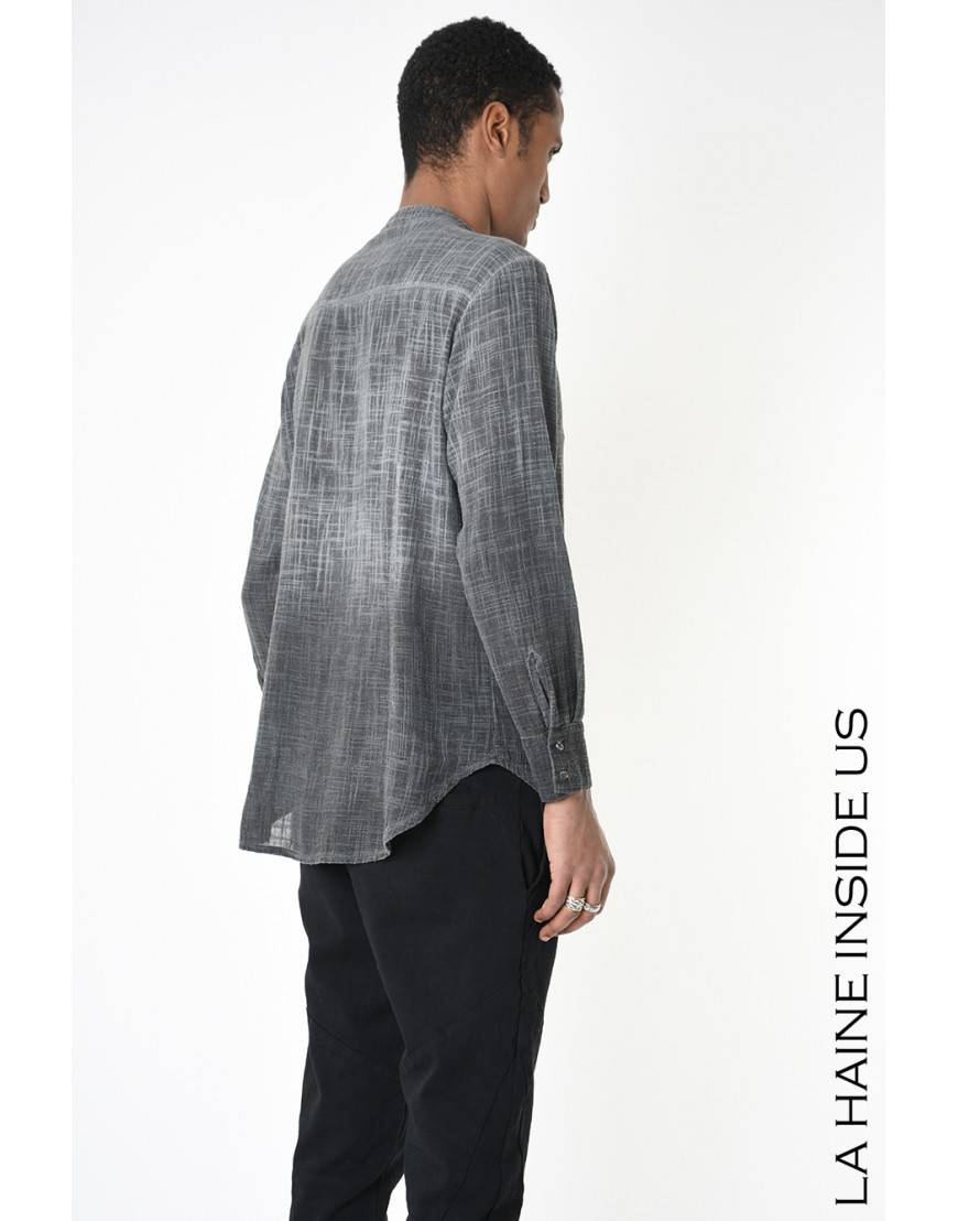 La haine inside us 3V LM237 CAMICIA Grigio Vendita Calda