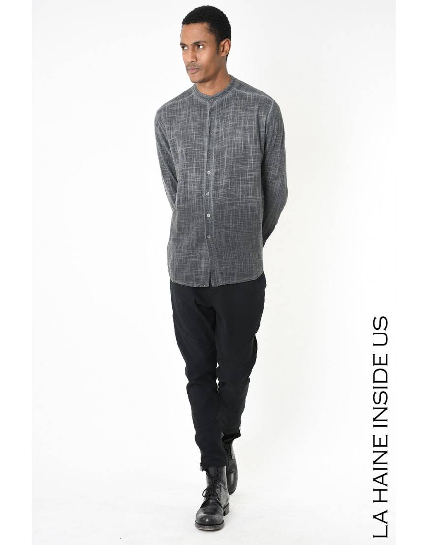 La haine inside us 3V LM237 CAMICIA Grigio Vendita Calda