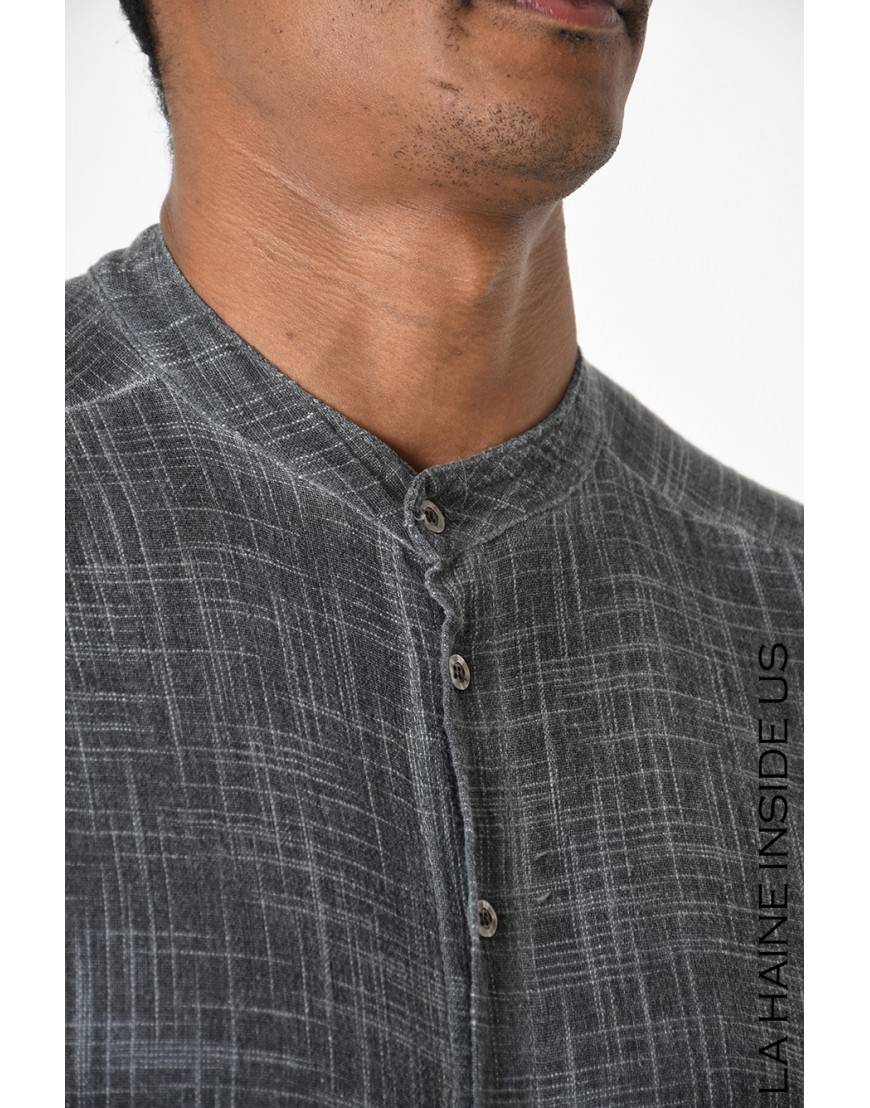 La haine inside us 3V LM237 CAMICIA Grigio Vendita Calda