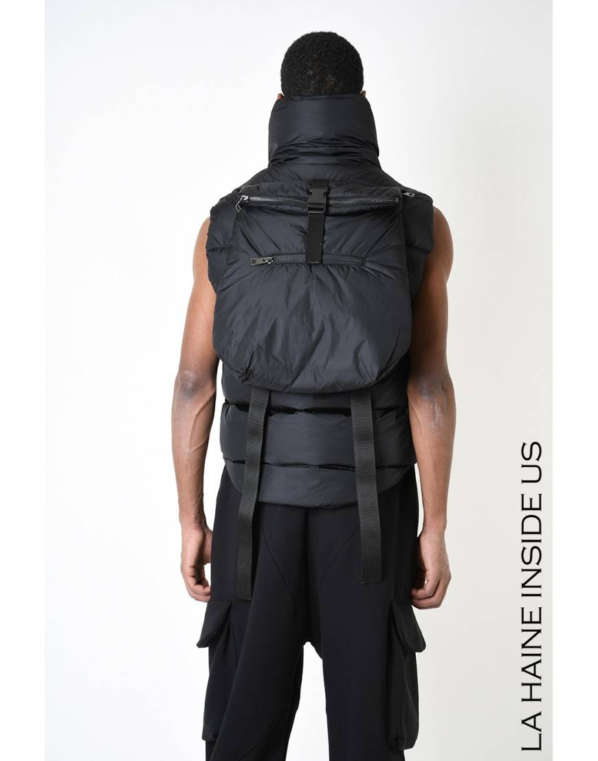 La haine inside us 3P LM252 PETTORINA + ZAINO UNISEX U Nero In Linea