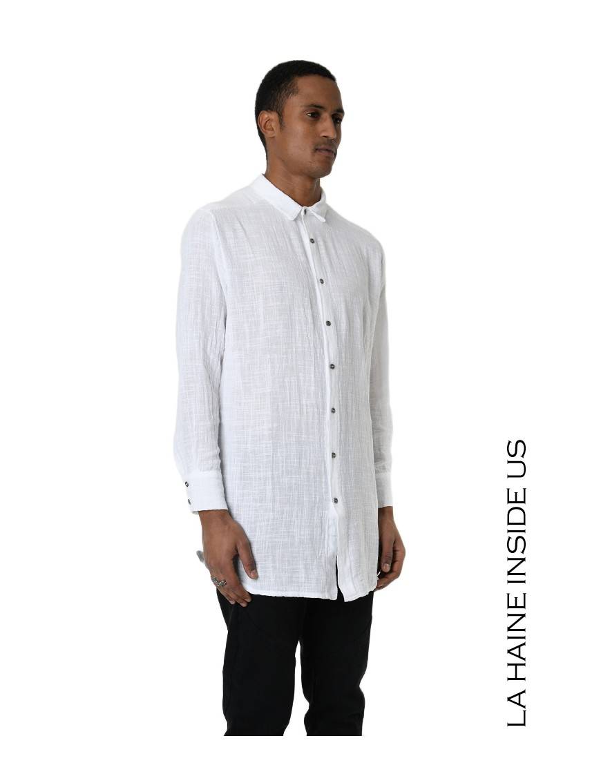 La haine inside us 3V LM114 CAMICIA Bianco Soddisfazione Garantita