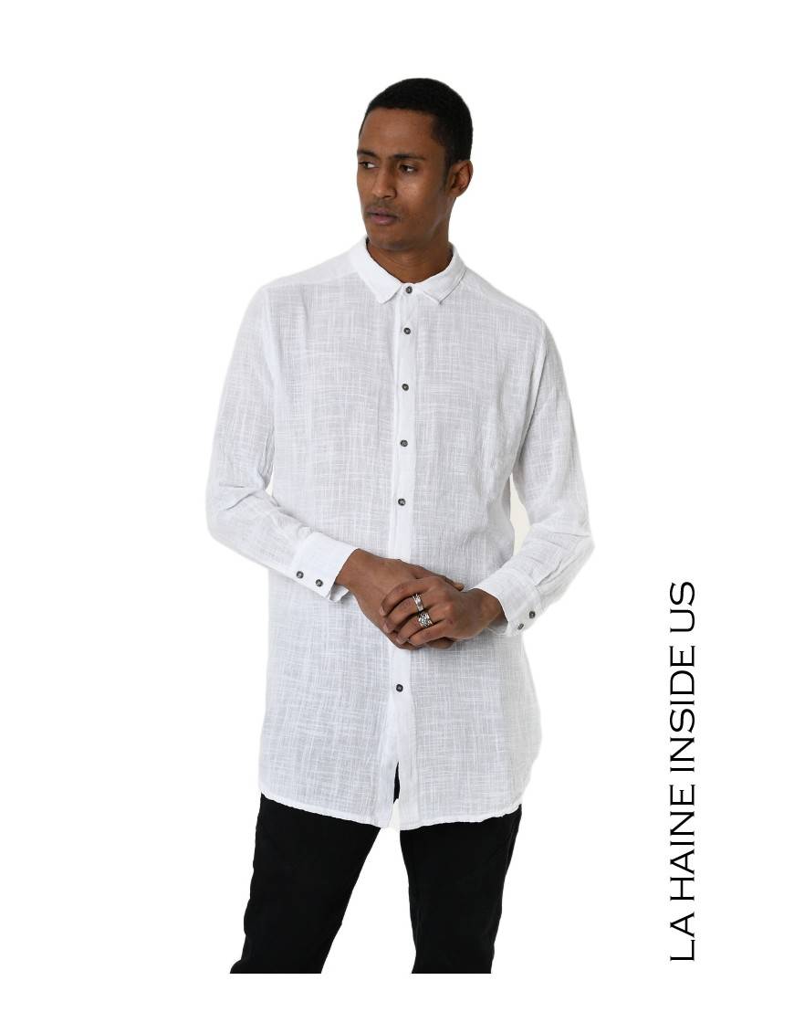 La haine inside us 3V LM114 CAMICIA Bianco Soddisfazione Garantita