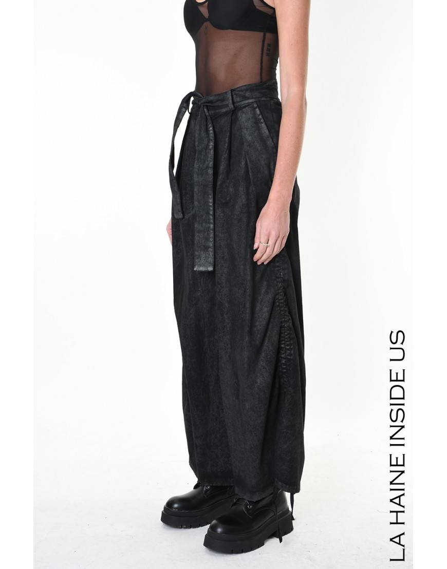 La haine inside us 4B LW879 PANTALONE Nero Prezzo Ridotto