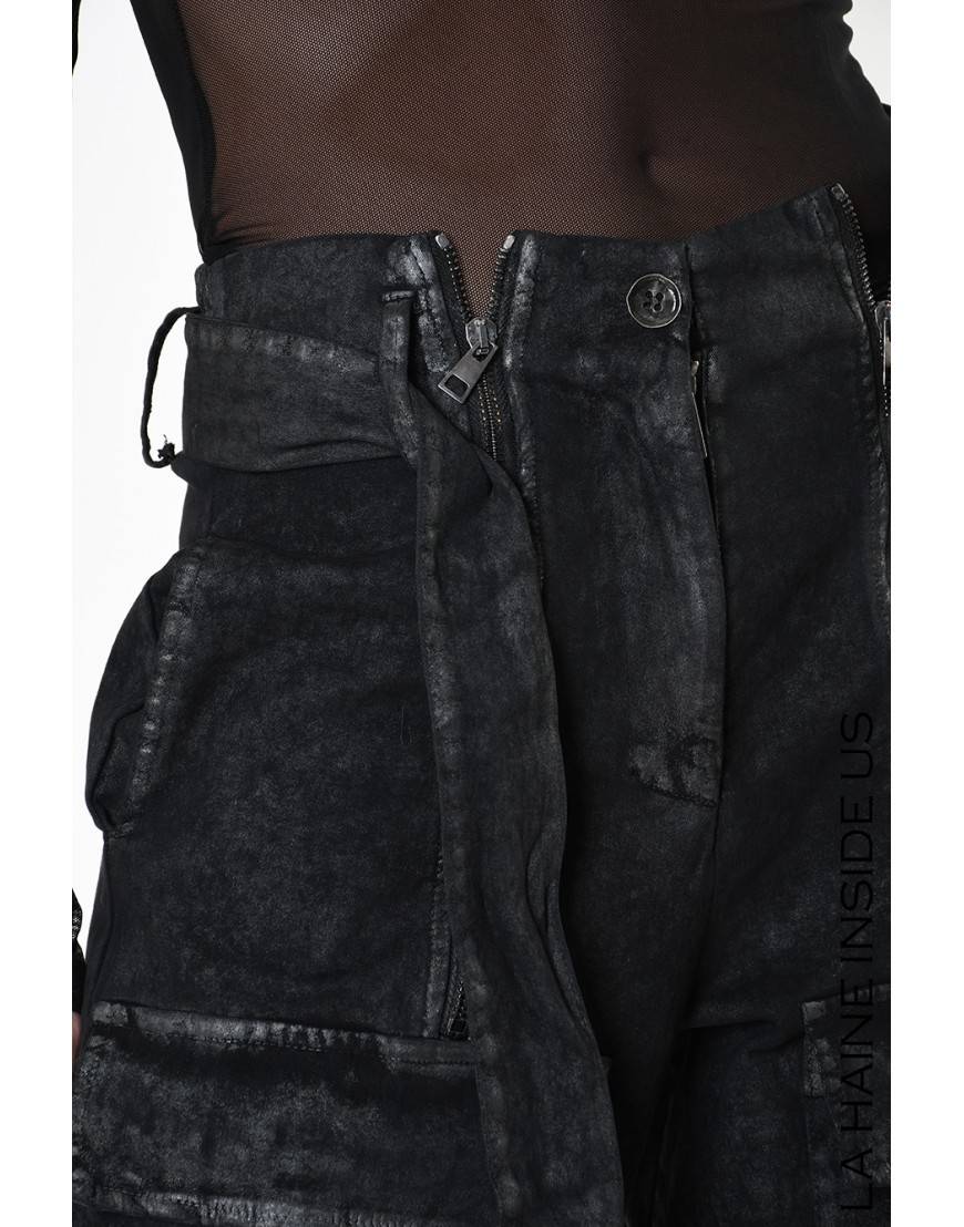La haine inside us 4B LW880 PANTALONE UNISEX D Nero Sottocosto