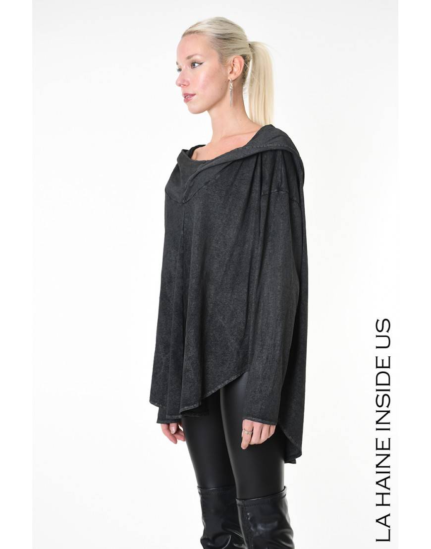 La haine inside us 4B LW882 MAGLIA Nero Novità