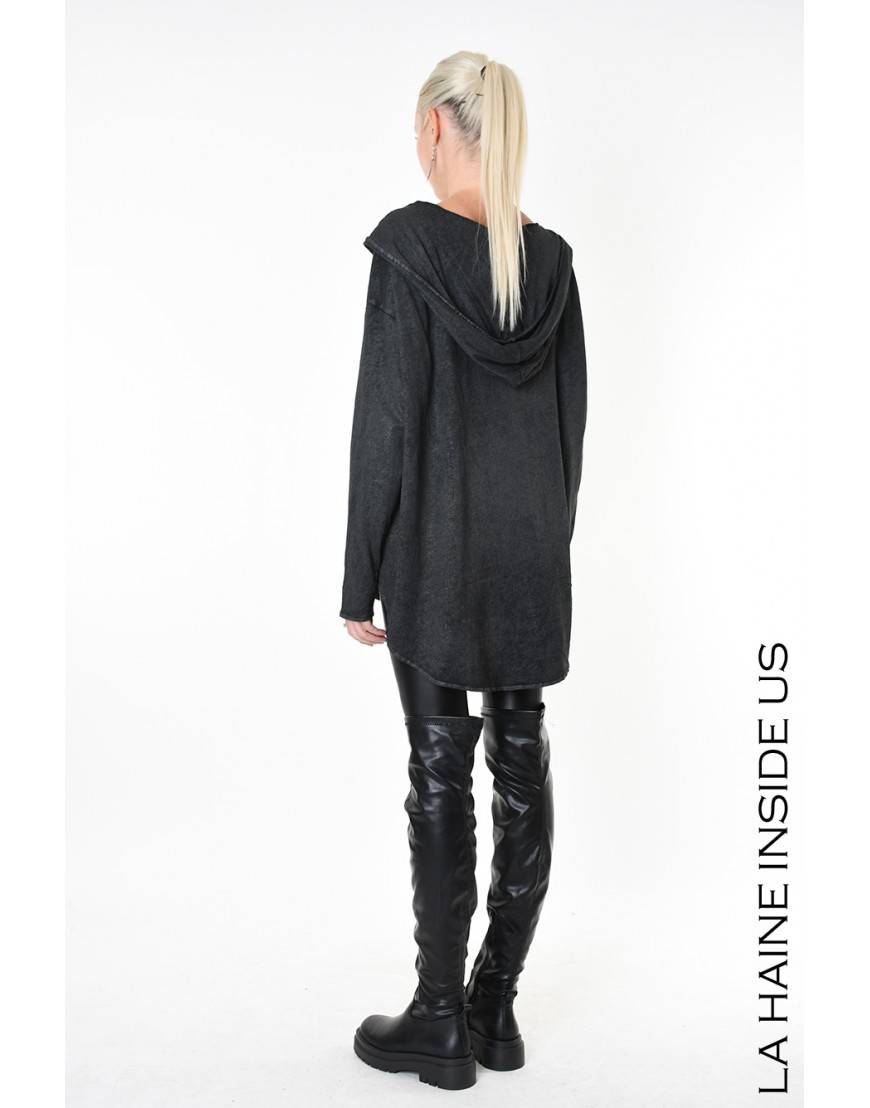 La haine inside us 4B LW882 MAGLIA Nero Novità