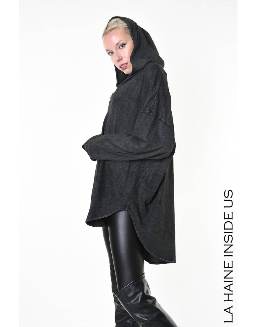 La haine inside us 4B LW882 MAGLIA Nero Novità