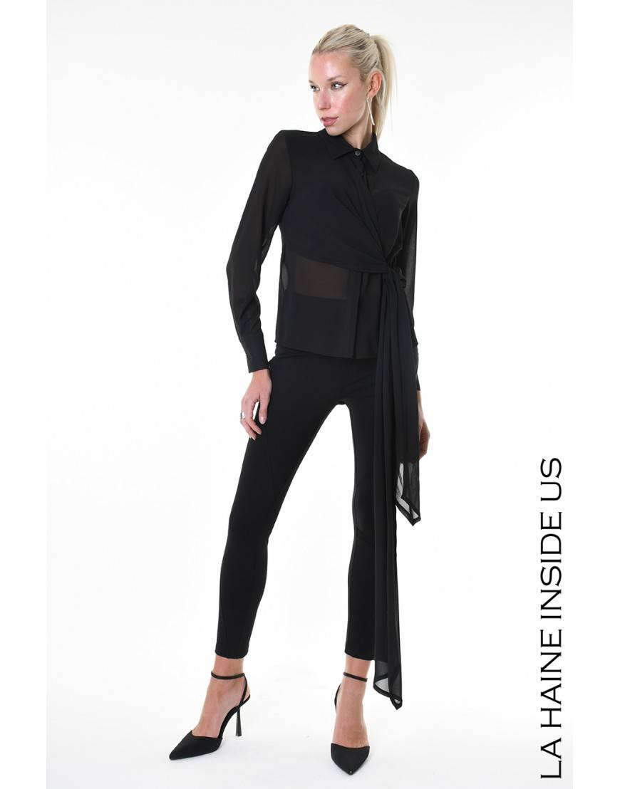 La haine inside us 4B LW927 CAMICIA Nero Offerta