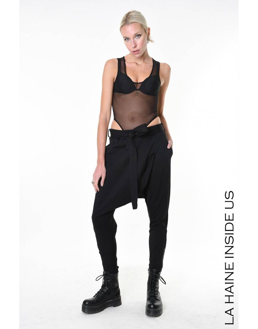 La haine inside us 4B LW931 PANTALONE Nero Outlet