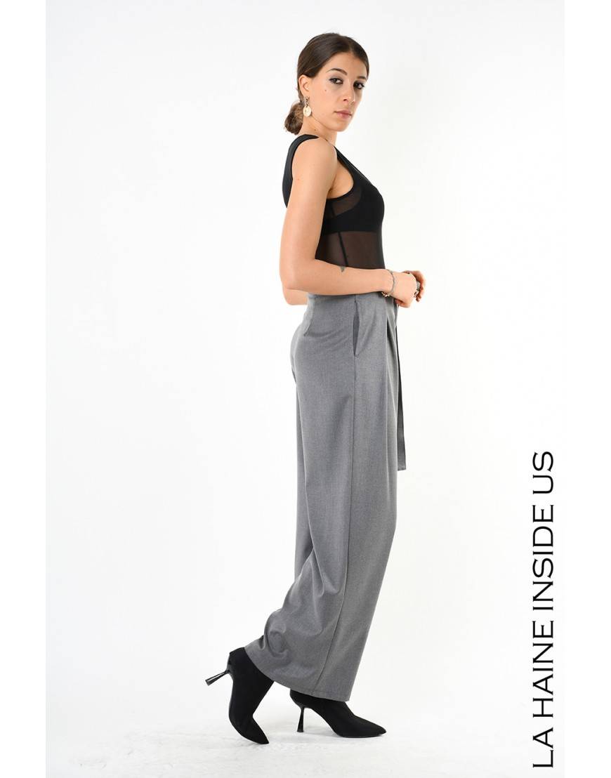 La haine inside us 4B LW829 PANTALONE Grigio Nuova