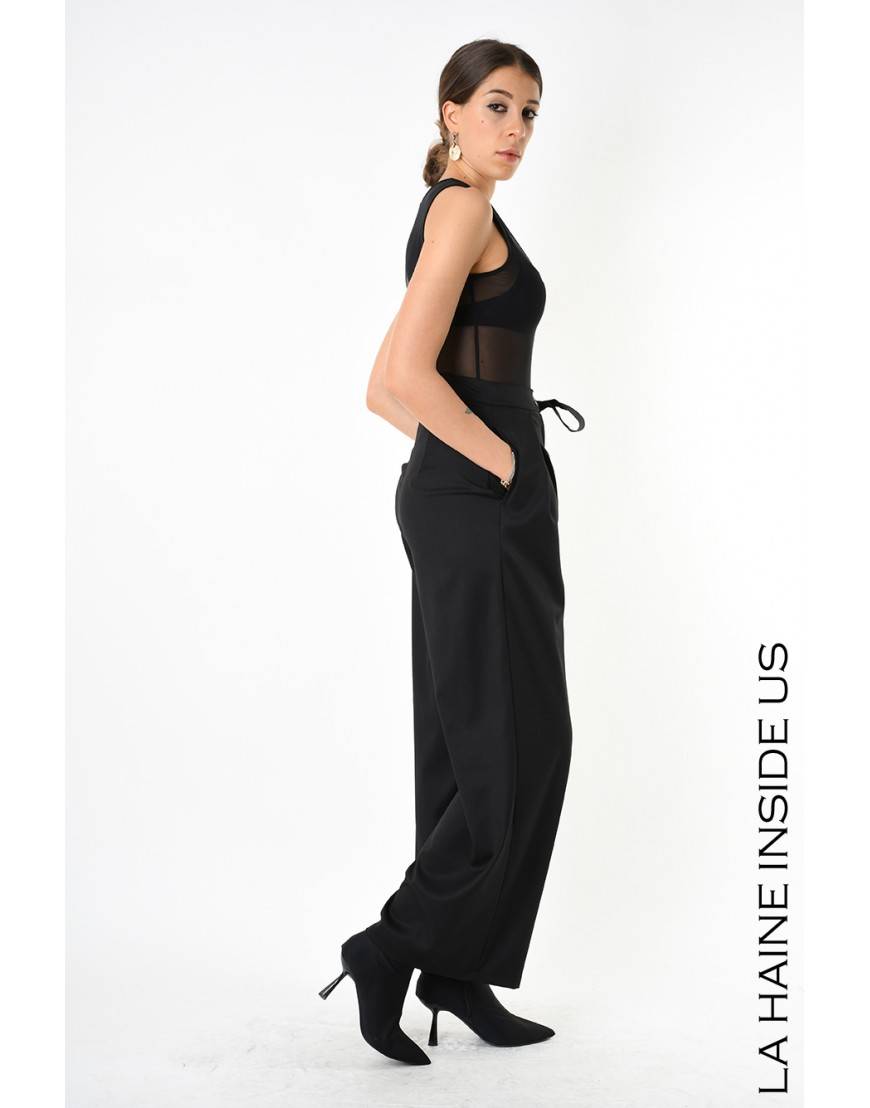 La haine inside us 4B LW829 PANTALONE Nero Moda