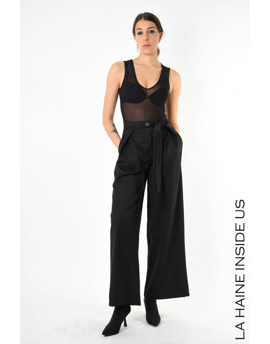 La haine inside us 4B LW829 PANTALONE Nero Moda