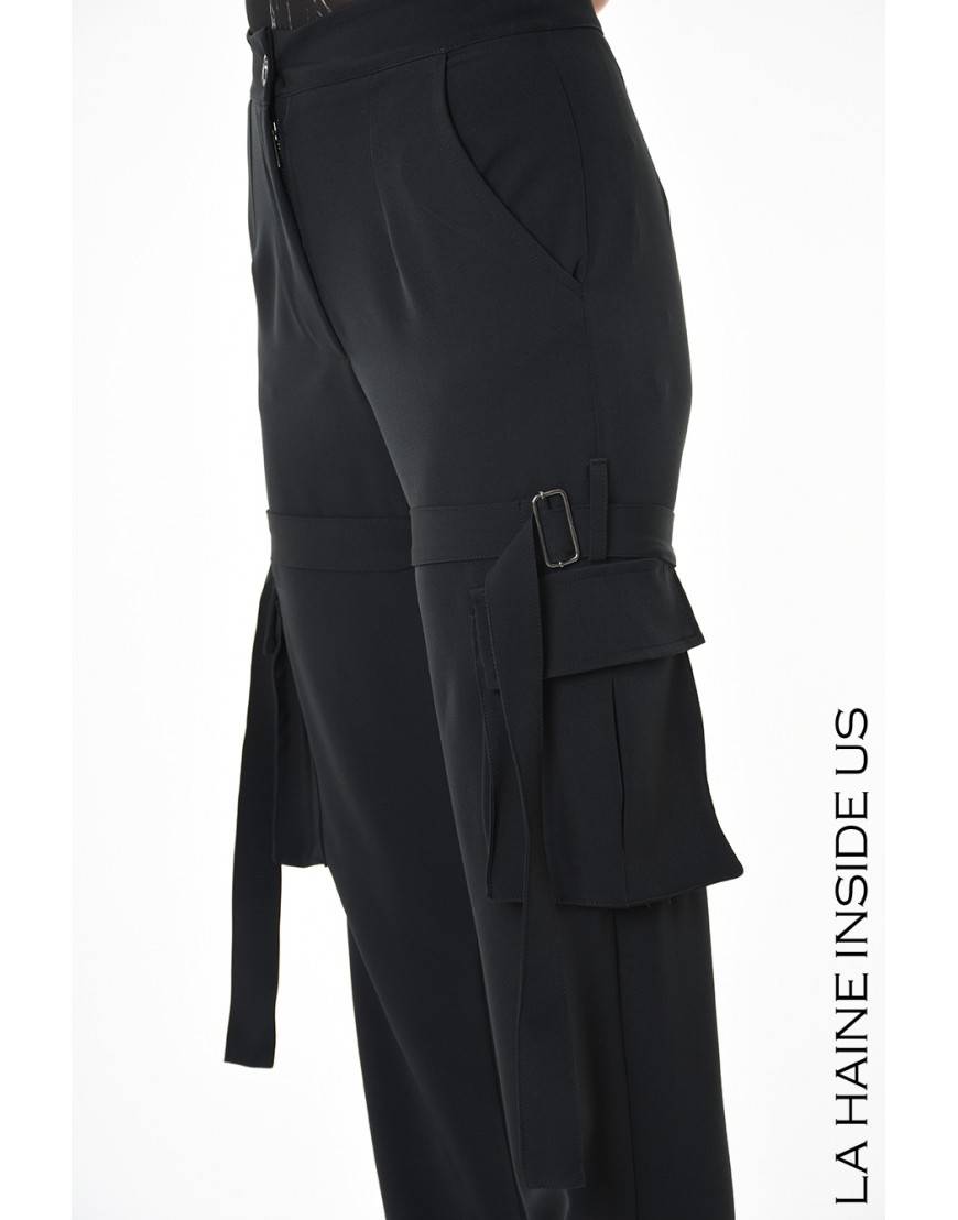 La haine inside us 4R LW929 PANTALONE Nero Pezzi Unici