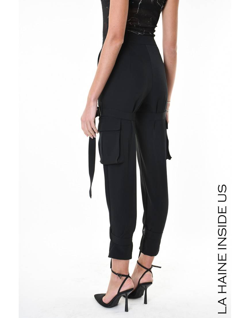 La haine inside us 4R LW929 PANTALONE Nero Pezzi Unici