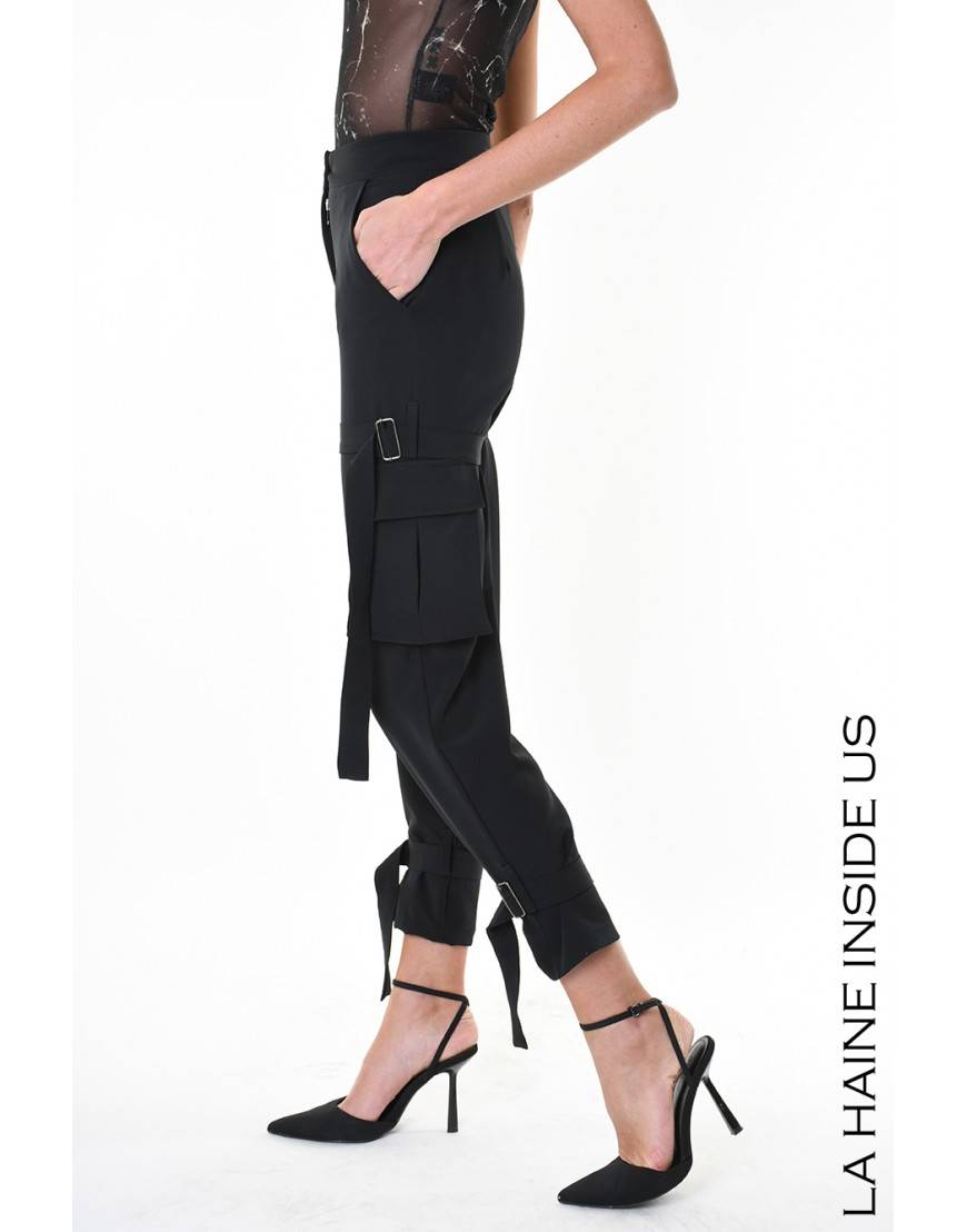 La haine inside us 4R LW929 PANTALONE Nero Pezzi Unici