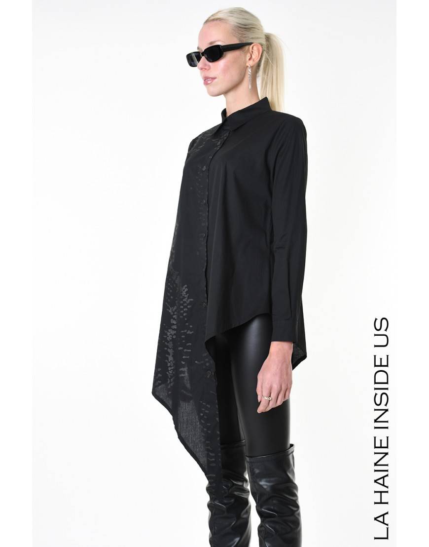 La haine inside us 4V LW912 CAMICIA Nero Shopping Online