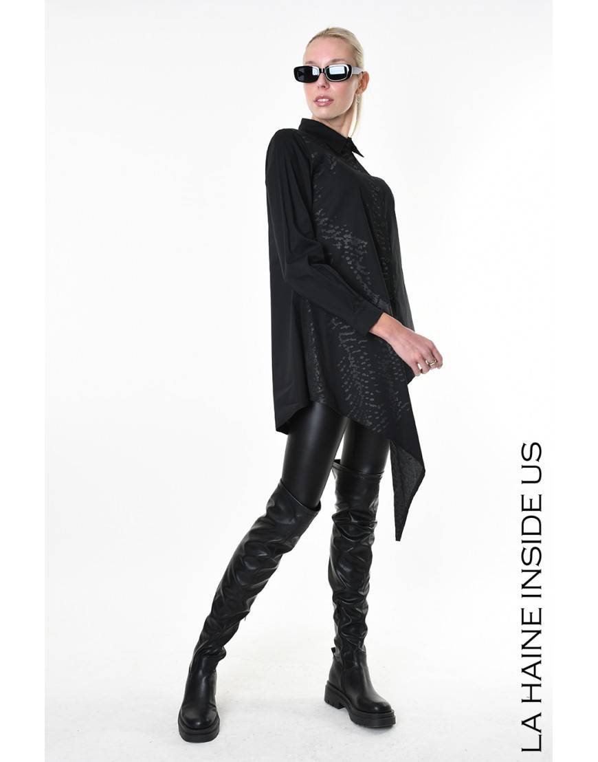 La haine inside us 4V LW912 CAMICIA Nero Shopping Online