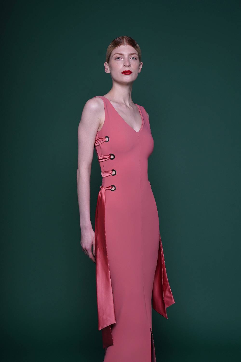 La Petite Robe Di Chiara Boni degna satin gown Vendita