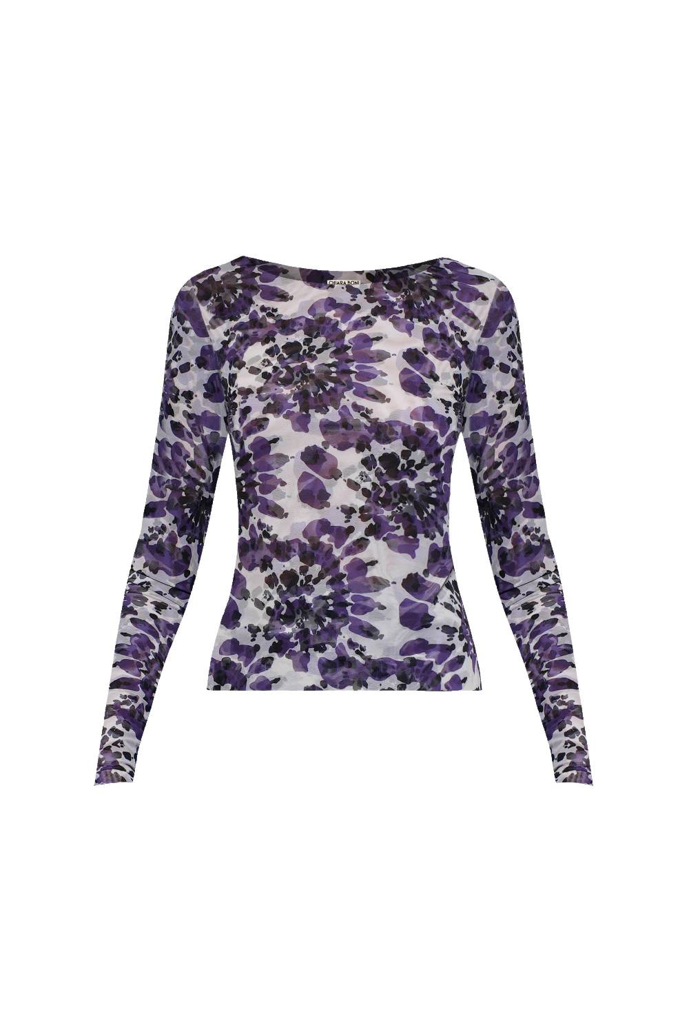 La Petite Robe Di Chiara Boni lupina illusion printed top Acquista Ora