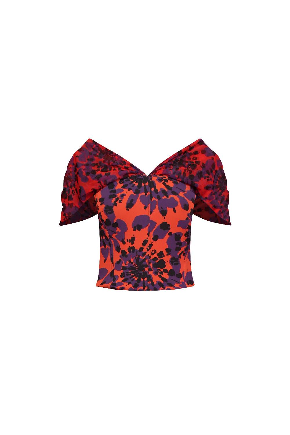 La Petite Robe Di Chiara Boni zanna illusion printed top Fino Al -60%