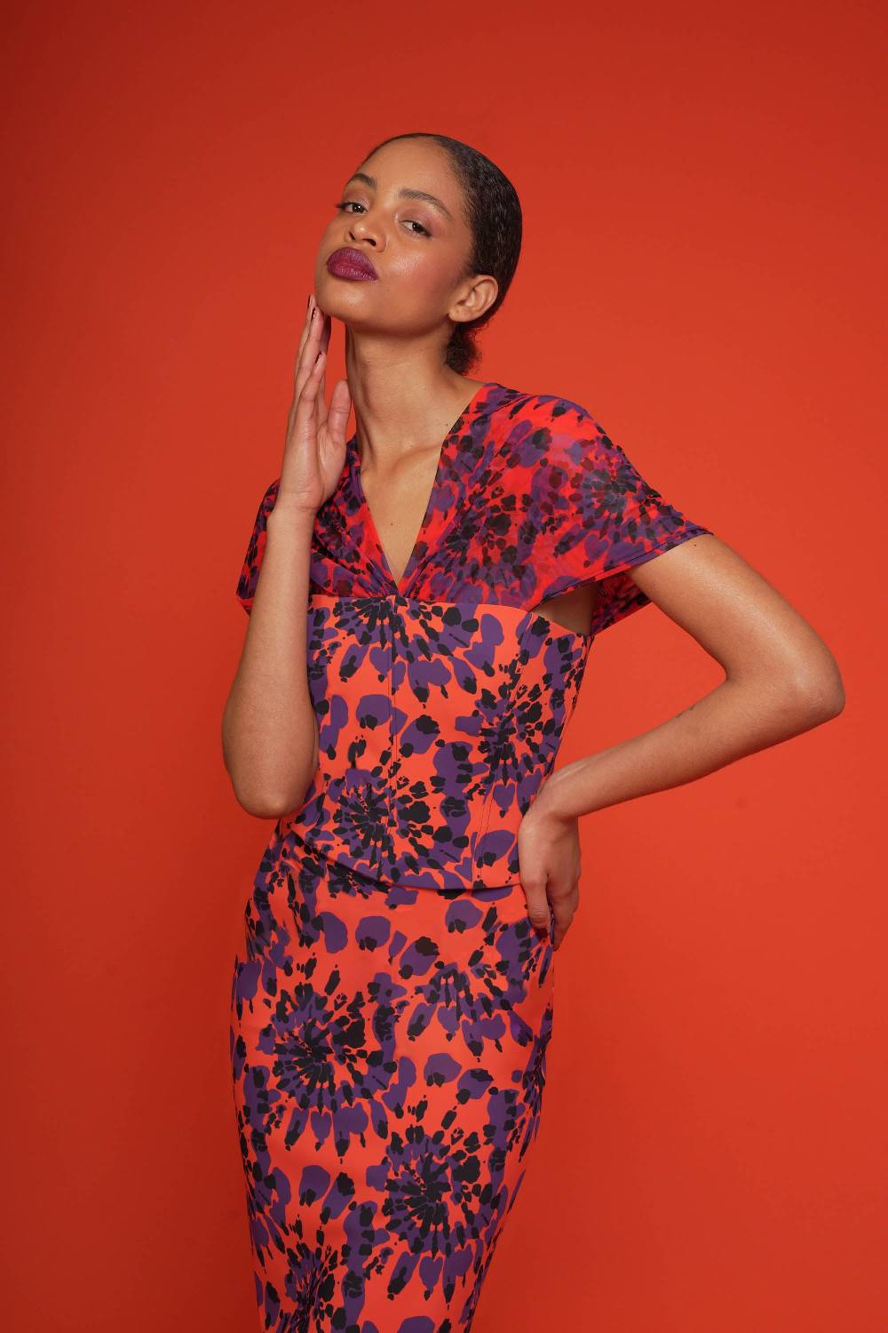 La Petite Robe Di Chiara Boni zanna illusion printed top Fino Al -60%