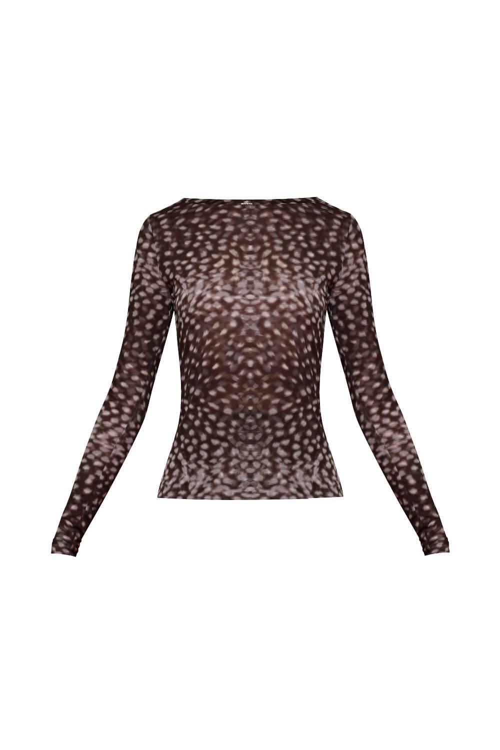 La Petite Robe Di Chiara Boni lupina illusion printed top Sottocosto