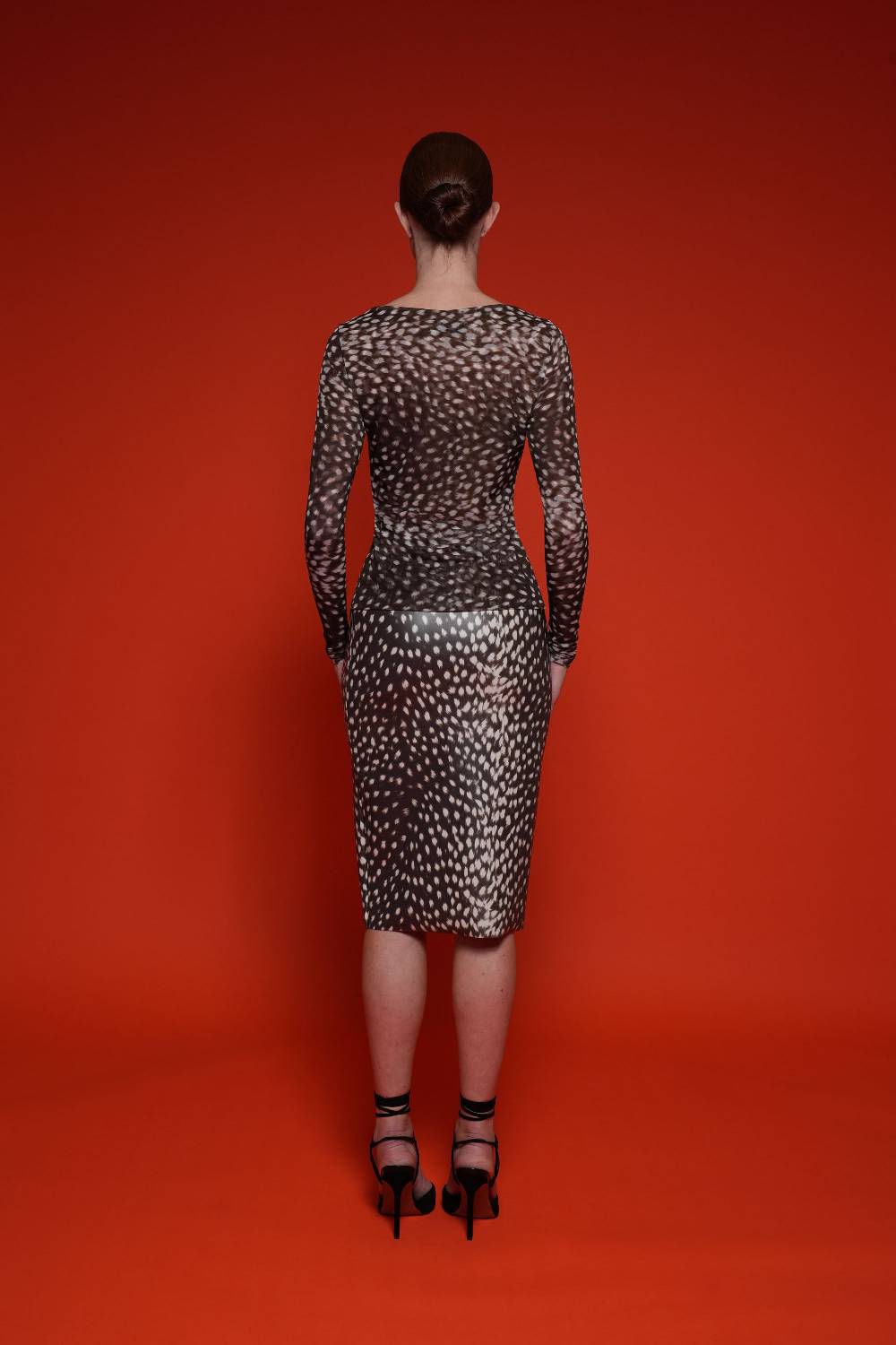 La Petite Robe Di Chiara Boni lupina illusion printed top Sottocosto