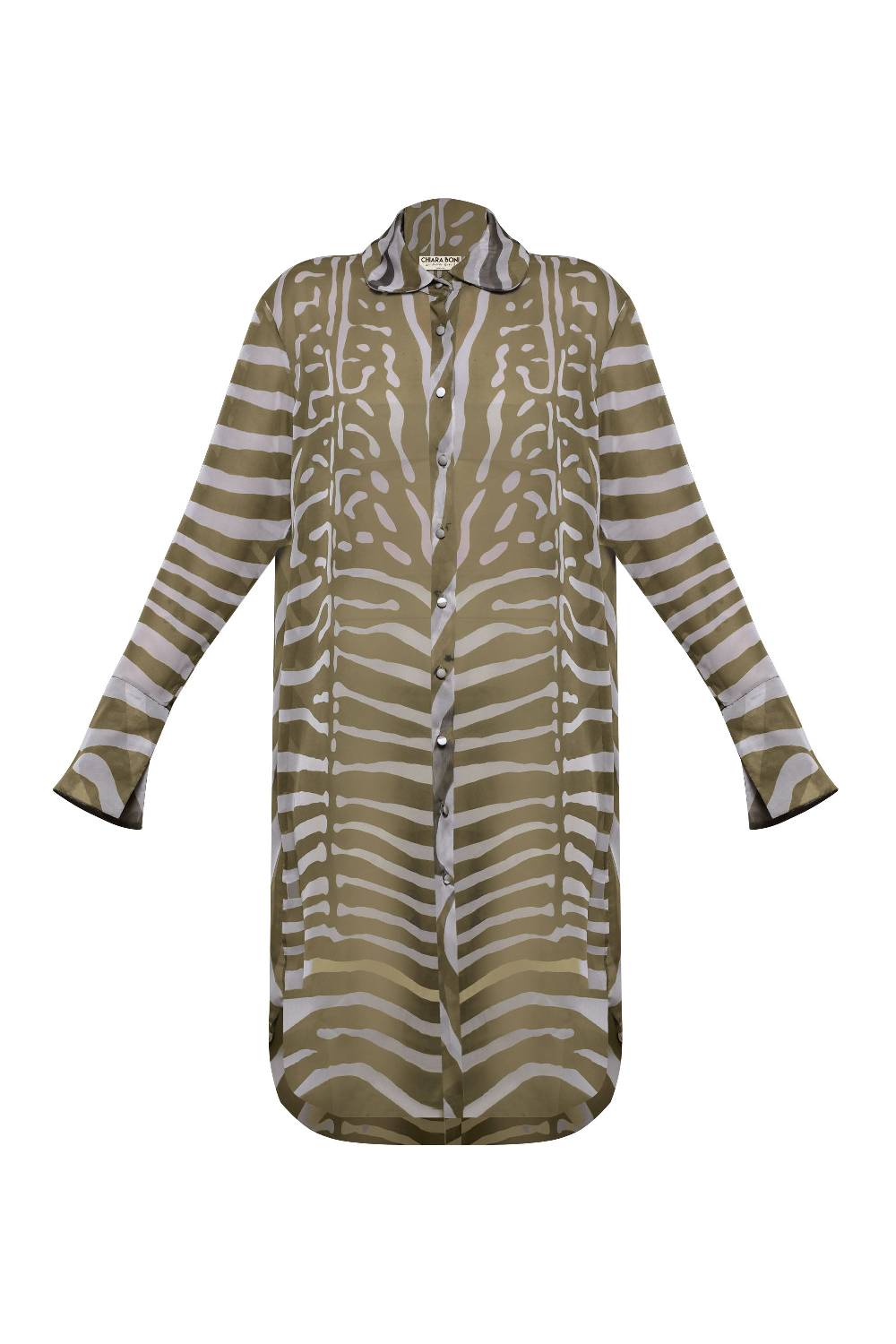 La Petite Robe Di Chiara Boni amil chiffon printed shirt Offerta