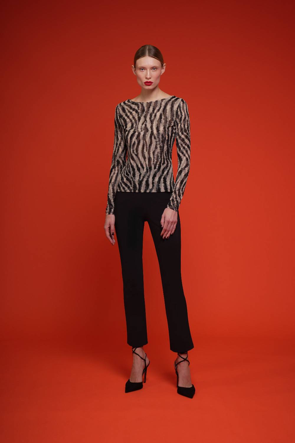 La Petite Robe Di Chiara Boni lupina illusion printed top Offerte