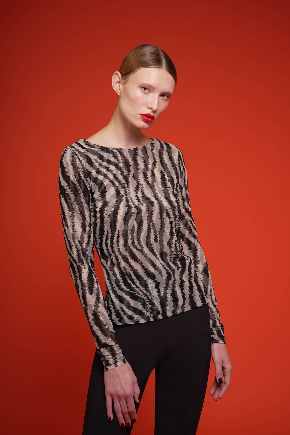 La Petite Robe Di Chiara Boni lupina illusion printed top Offerte