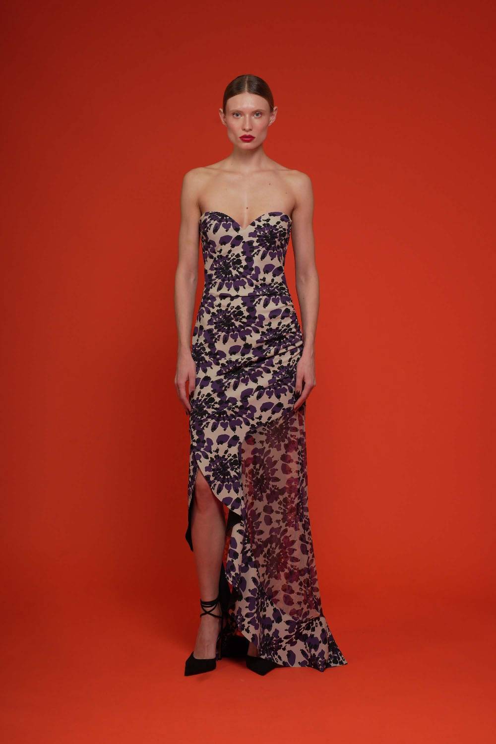 La Petite Robe Di Chiara Boni yoshiro printed illusion gown Promozione temporanea