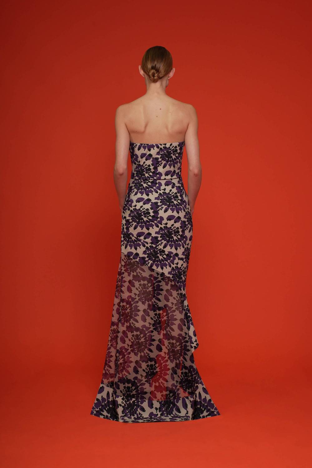 La Petite Robe Di Chiara Boni yoshiro printed illusion gown Promozione temporanea