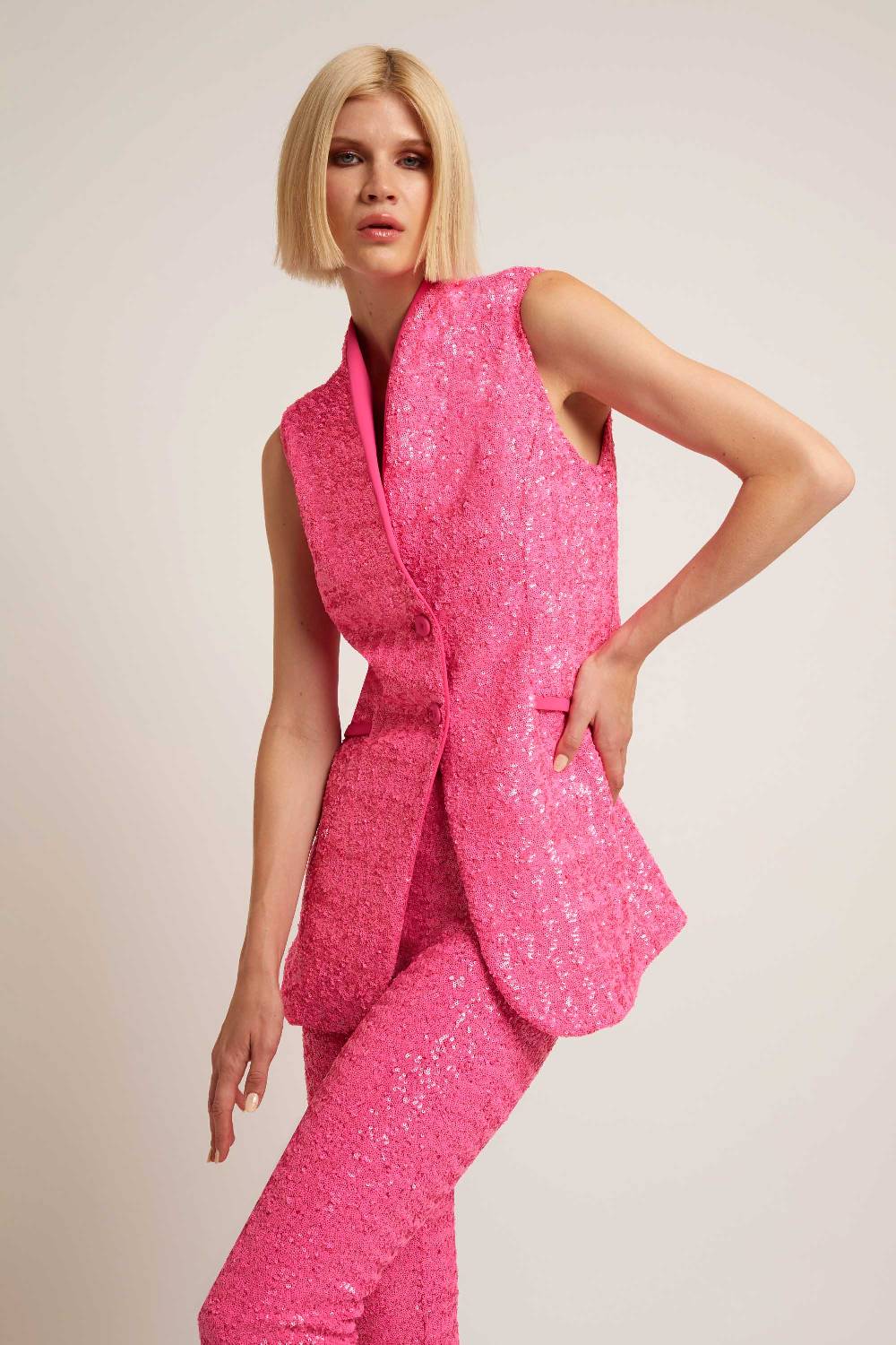 La Petite Robe Di Chiara Boni orsolya sequined vest Acquista Ora